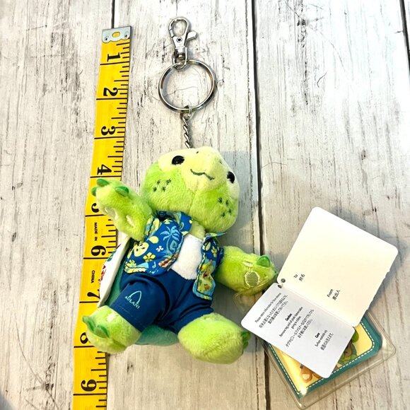 NEW Disney Aulani Resort Exclusive Olu Mel Turtle Plush Keychain Bag Charm NWT - Picture 7 of 7